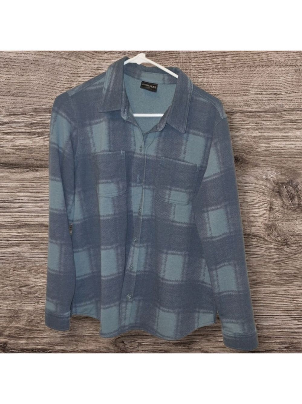 32 Degrees Heat Plaid Flannel Button Down Mens Medium